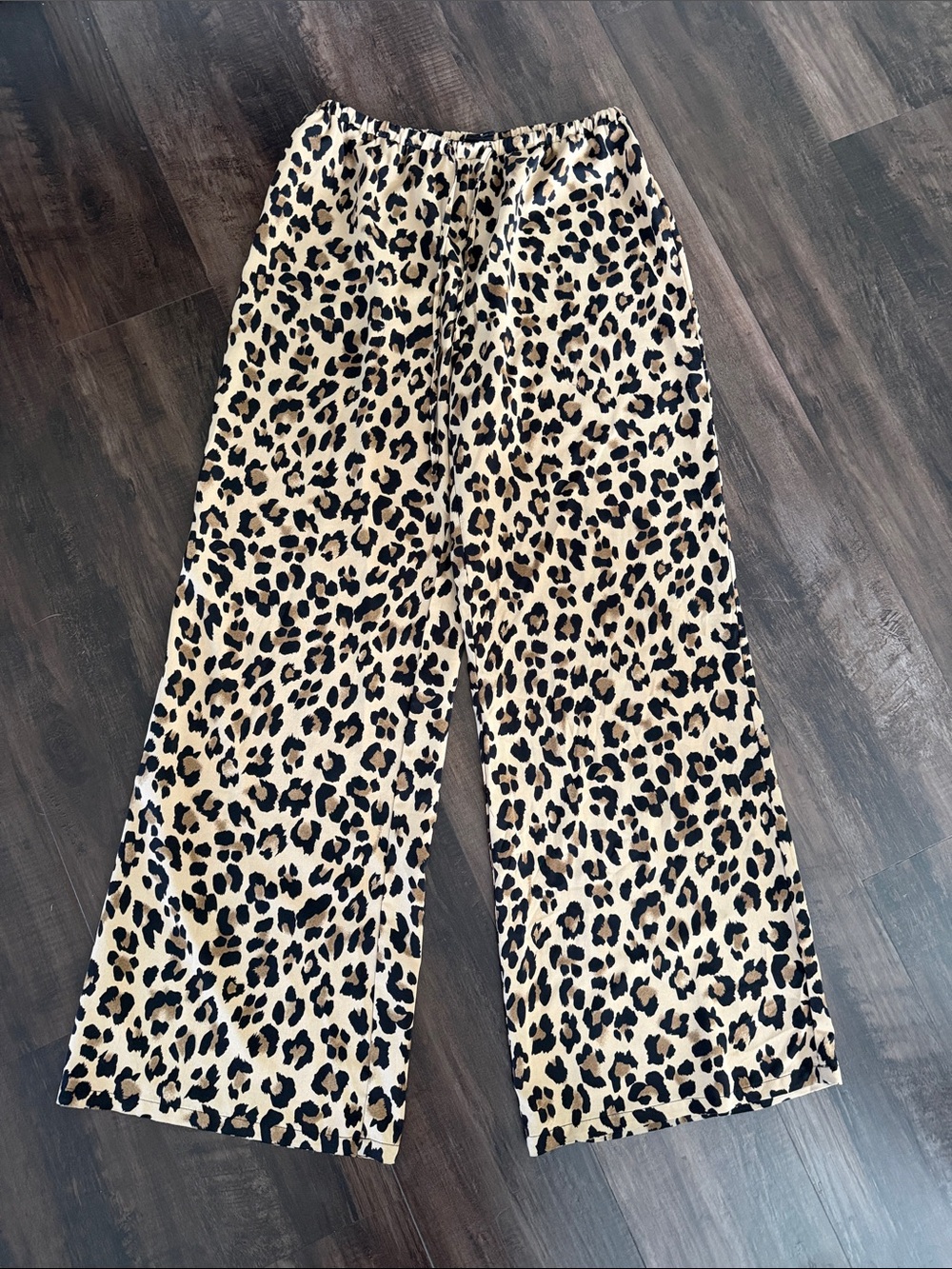 PacSun Leopard Print Lounge Pajama Pants in Beige and Black